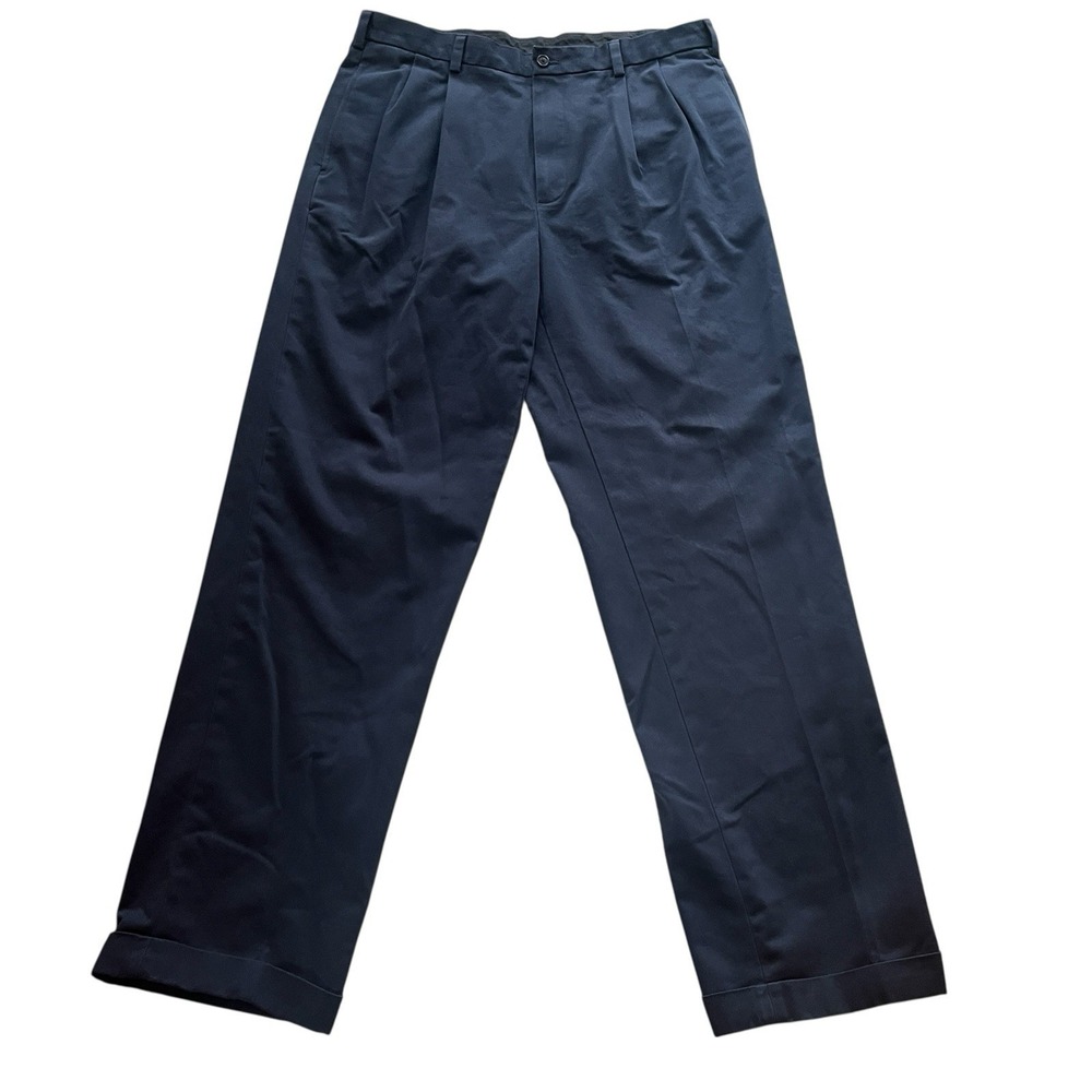 Brooks Brothers Men's Size 36W x 34L Advantage Chino Elliot 346 100% Cotton Blue